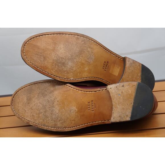 Jack Erwin Discontinued Men’s Burgundy Charlie Penny Loafer - Size 12 - Picture 8 of 11